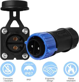 Nov-003 Novino Trolling Motor Plug Receptacle Set 12v/24v/ 36v/48v For Marine Dc #2