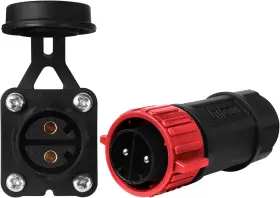Tm-007 Novino Trolling Motor Plug Receptacle Set 12v/24v/ 36v/48v For Red 1 Pack