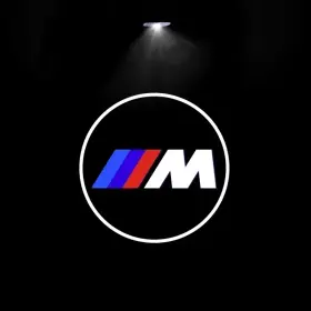 Nuv-bmwled-4p-wl Nuvayo 4x Bmw Logo Led Door Projector Welcome Lights Easy Install