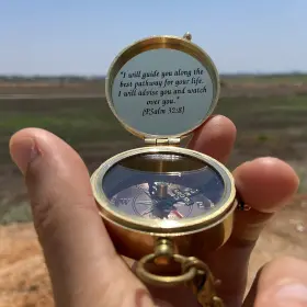 Oakiway 784672851978 Gods Path Compass - Religious Gifts For Men Baptism Gift Teenage Boys #3