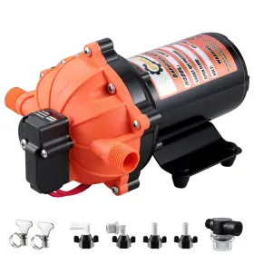 Wt33 Obalogi 12v Dc Rv Fresh Water Pump 7.0gpm 75psi Five Chamber Self-priming Diaphragm