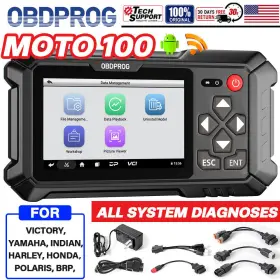Mt700 Obdprog Mt500 For Polaris Yamah Indian Motorcycle All System Diagnostic Tool Moto Obd2 Scanner