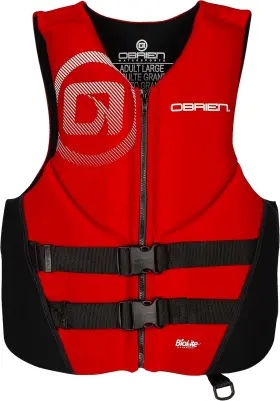 Obrien 730918980810 Oftbrien Mens Traditional Neoprene Uscga Life Jacket Xx-large Red