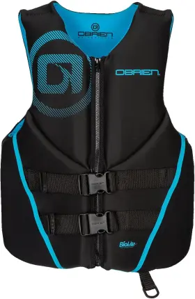 Obrien 730918980919 Oftbrien Mens Traditional Neoprene Uscga Life Jacket Small Cyan