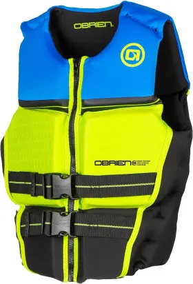 Obrien 730918989288 Oftbrien Jr Neoprene Life Jacket Uscg Approved 77-125lbs For Junior Green