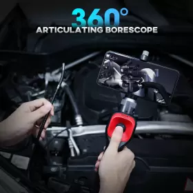 F606a Oiiwak 1080p Endoscope Camera Inspection 360 Rotation Borescope For Ios Android #2