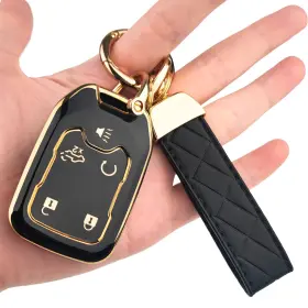 Olkc-03 Ollen 5-button Tpu Key Fob Cover Fit For Gmc Acadia 2017-2024 Terrain 2