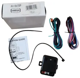 Au-84tdp Omega Black Metal Flange Mount Excalibur Alarm Dual Zone Shock Sensor