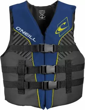 Oneill 191015024553 Oftneill Youth Superlite Uscg Life Vest One Size Pacific/smoke/black Yellow