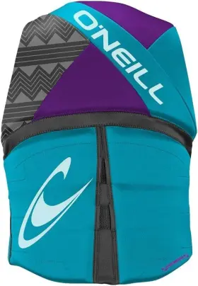 4722-ci7-10 Oneill Oftneill Womens Reactor Uscg Life Vest 10 Turquoise/ultraviolet/graphite #2