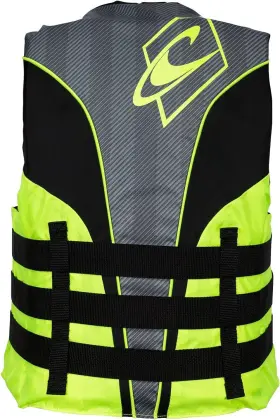 4723-ch6-l Oneill Oftneill Mens Superlite Uscg Life Vest Large Black/lime/smoke/lime #2