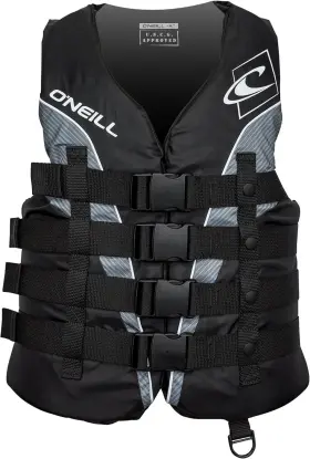 Oneill 603731718758 Oftneill Mens Superlite Uscg Life Vest Large Black/black/smoke White