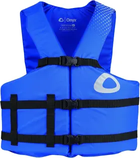 Onyx 043311034272 Comfort General Purpose Boating Life Jacket For Adults Oversize Blue