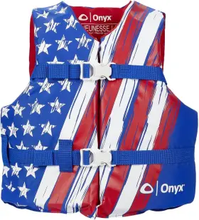 Onyx 043311971386 General Purpose Coast Guard Approved Boating Life Youth Stars And Stripes