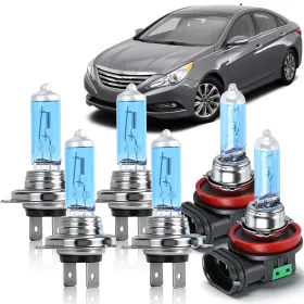 Oqsncv H7 H11 Fit For Hyundai Sonata 2011 2012 2013 2014 Halogen Headlight Bulbs
