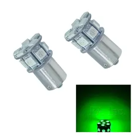 13mcg-19anf-n0 Pa Led 2pcs 13smd 1156 Ba15s Green Auto Bulb 12v For Turn Signal Side Ma