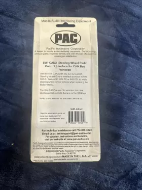 Swi-can2 Pac Steering Wheel Interface For Mscan Databus Vehicles #2