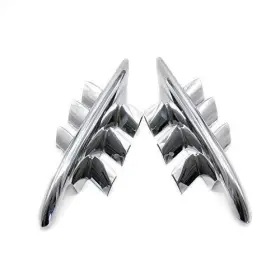 Gl1800 Pacask 768894377393 Motorcycle Chrome Shark Gills Fairing Accents For Goldwing 2001-2010 #3