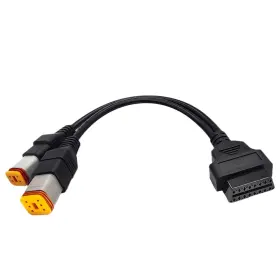 Obd2 Parannic 4pin 6pin Diagnostic Cable For Harley 2 In 1 Motorcycle Obd Black