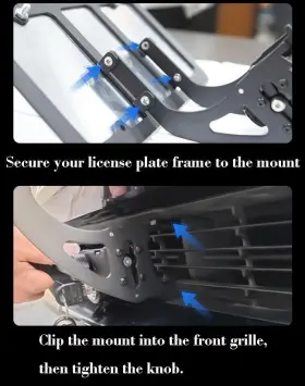 A0901001 Partsto Quick Release Removable Front License Plate Mount For Tesla Model Y And #3