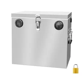 Peastorm 762765671481 Trailer Rv Marine Battery Box - 12v Waterproof Stainless Steel
