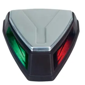 0655001bls Perko 12v Led Bi-color Navigation Light - Black/stainless Steel