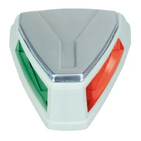 0655001whs Perko 12v Led Bi-color Navigation Light - White/stainless Steel
