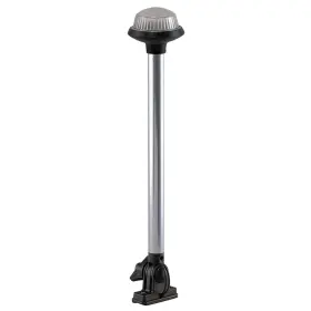 1637dp0chr Perko Fold Down All-round Frosted Globe Pole Light - Vertical Mount White