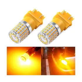 3157-3014-72smd-y Phinlion 3157 Led Bulb - Amber Yellow Super Bright For Turn Signal And Drl Lights 2 Pack
