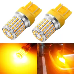 7443-3014-72smd-y Phinlion 7443 Amber Led Turn Signal Light Bulbs 7440/7443/t20 Yellow