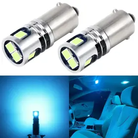 Ba9s-2835-5smd-ib Phinlion Ba9s 57 Led Light Bulb Ice Blue Super Bright 53 1815 1889