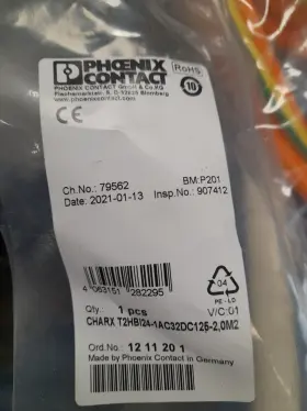 T2hbi24-1ac32dc125-2 Phoenix Contact 1211201 Ev Connectors Vehicle Charging Inlet Charx 0m2