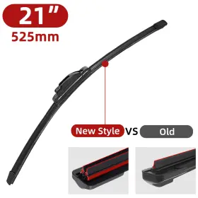 6549876 Pinmoap Universal Car Wiper Blades J Hook U Type 14-26 Inch Windshield Rubber
