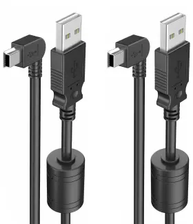 Pixelman 743785317436 6.6ft Charger Cable For Garmin 90 Degree Universal Mini Usb Power
