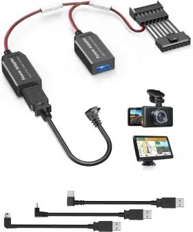 Pixelman 743785318327 Dashcam Power Adapter 7p Type B Fit Select Black