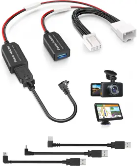 Rx350 Pixelman 743785318389 Dash Cam Power Adapter 14p Type A Fit Select Lexus Gx460/rx350 Toyota Avalon