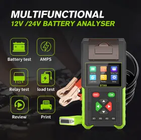 D0100har7iw Plstpft Automotive Battery Analyzer 12v 24v Lead-acid Cca Load Test Active Oscil #2