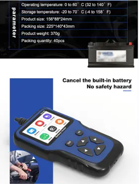 D0100hpvv0w Plstpft Multi-function Battery Diagnostic Instrument Vehicle Information Reading Code Ca #3