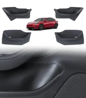 Pmtsl00073 Pm Auto Tesla Model 3 Door Side Storage Box For 2023-2025 Highland Front And Re