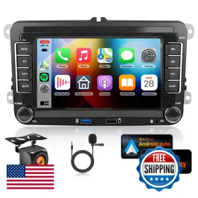 Podofo B0d25m25lv Dsp 2g 64g Radio For Vw Passat Jetta Golf Touran Seat Beetle Car