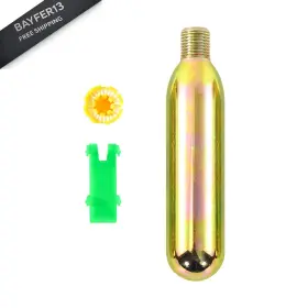 Poesidon 1/1/2025 24 Grams Co2 Cartridge Rearming Kit A Green Indicator Clip Golden