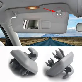 Porpor Booya 432286254457 2-pack Interior Sun Visor Hook Clip Bracket For A1 A3 A4 A5 Q3 Q5 Oem 8e0 857