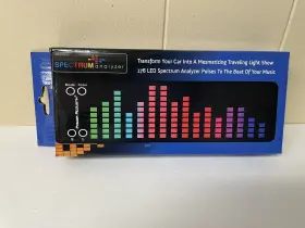 Power Acoustik 709483064553 Spectrum Analyzer For Car Stereo Led Display Light Show Pulses #3