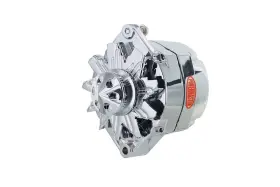 17294-367 Powermaster 692209017462 Chrome Alternator 12si 100a 1v Pulley And Cone 1 Or 3 Wire