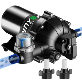 Poxurio 704090824736 7gpm Rv Water Pump 70psi 12v Dc Fresh Self-priming Diaphragm Wat