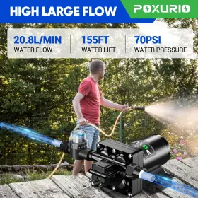 Poxurio 790864450447 6gpm Rv Water Pump 70psi 12v Dc Fresh Self-priming Diaphragm Wat #2