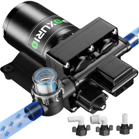 Poxurio 790864450447 6gpm Rv Water Pump 70psi 12v Dc Fresh Self-priming Diaphragm Wat