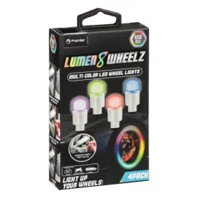 Premier Accessory Group 847181061389 Ptr4pk 4-pack Multi-color Led Tire Light