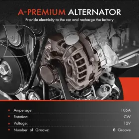 Apalt537 Premiumpartswhosale Alternator Compatible With Honda Accord 1998-2002 V6 3.0l And Acura Cl #2