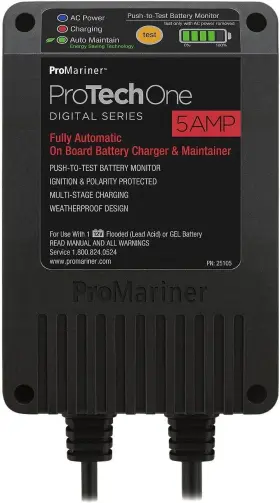 25105 Promariner Protechone Digital Series 5 Amp Fully Automatic Black #2